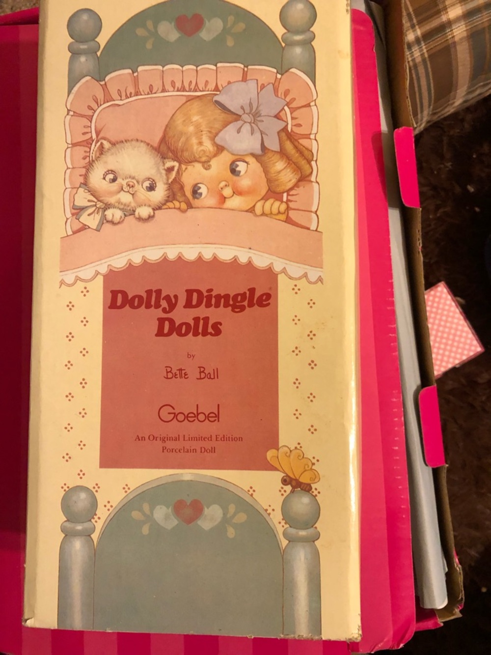 Goebel Dolly Dingle Dolls Boxed Porcelain Doll - Pink Accents